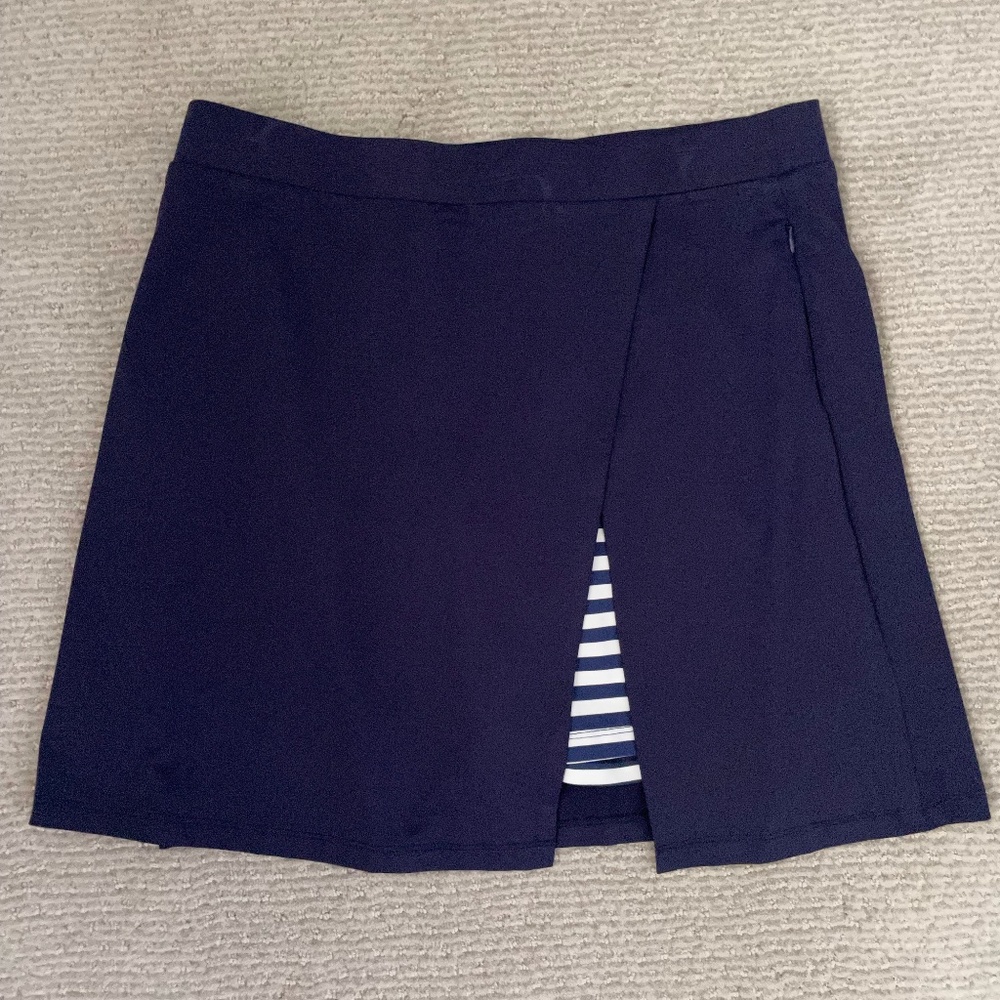 J McLaughlin Navy Blue Skort.